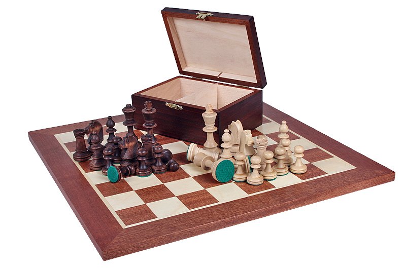 1Stn4_board-No4-CHW21 staunton chess pieces