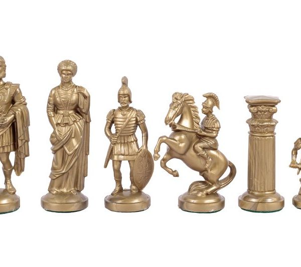 chess pieces gold