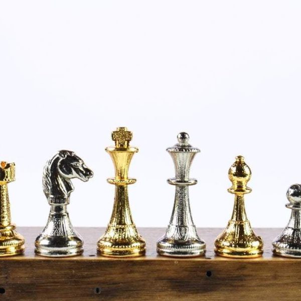 Metal Flowered Chessmen