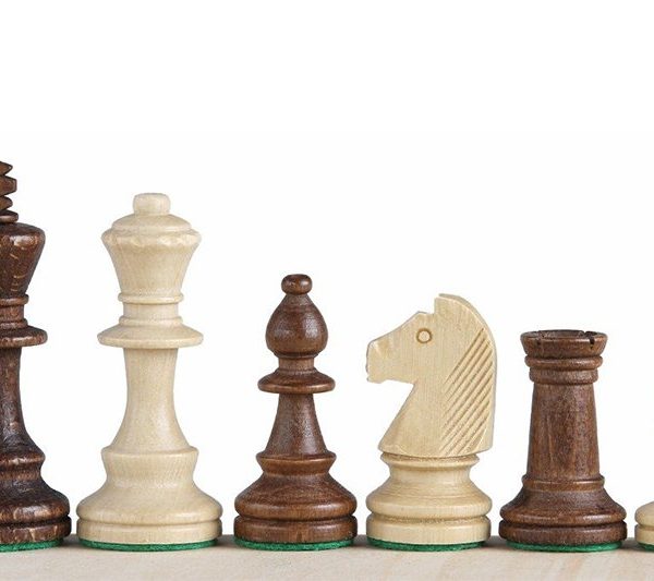 brown chess pieces