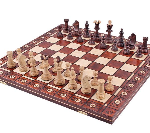 18 inch chess set wooden